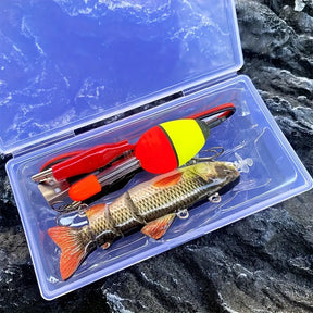 Isca de Pesca Robótica Multijuntada com Design Irídeo Realista, 10cm/20g, Ação Afundante, Perfeito para Pesca em Água Doce e Salgada, Iscas Superficiais