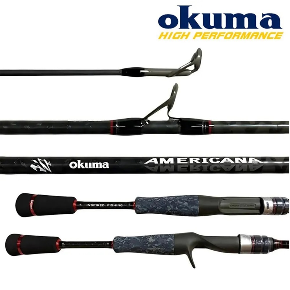 Vara Okuma Americana C-561MH(1,67m) 12-20lb 1Parte - Carretilha