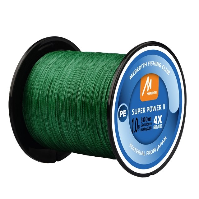 Linha Multifilamento Meredith SUPER POWER II 4X PE - 300m - 20 a 80lb - Várias Cores