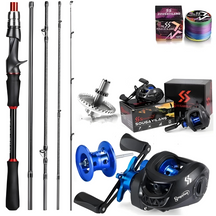 Kit De Pesca Sougayilang Fibra De Carbono Drag 8kg + Brinde