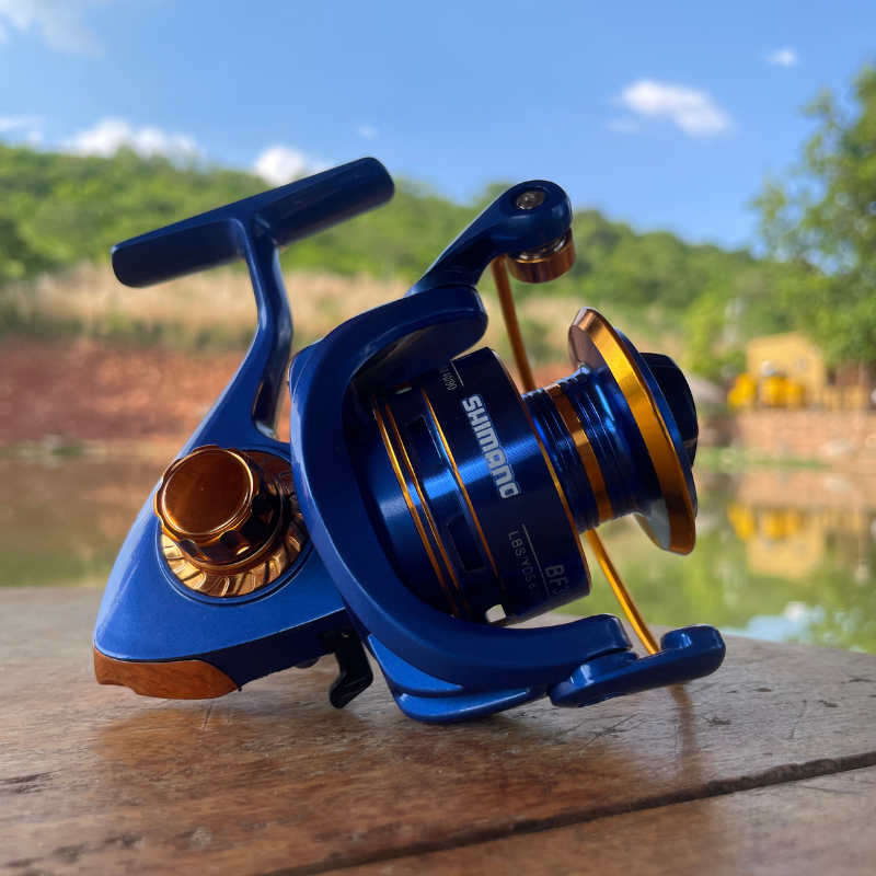 Molinete Shimano AzureSteel 13 Rolamento De Esferas Resistentes À Corrosão Blindados Fundição Super Suave Com Drag de Até 10 kg