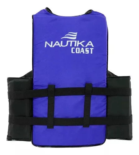 Colete Salva-vidas Coast 100kg Azul E Preto Nautika - Ntk