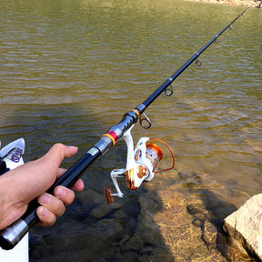 Vara Telescópica Ghotda Fibra De Carbono Pesca De Praia 1.8m A 3.6m