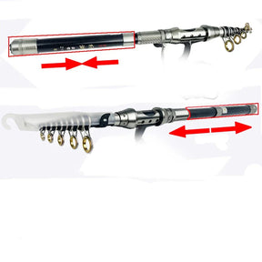 Vara Telescópica Ghotda Fácil Transporte Ação Rápida Cabo Retrátil
