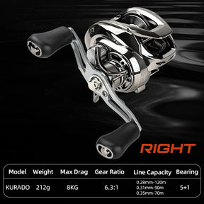 Carretilha Shimano KURADO LMS 10KG Drag