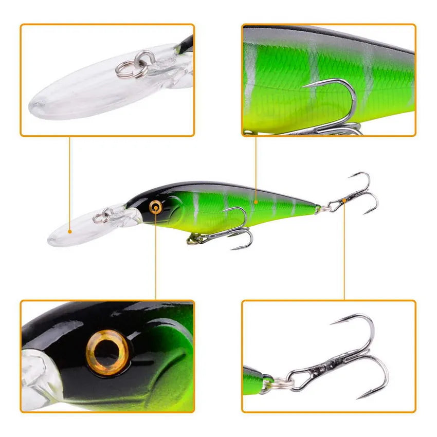 Aorace Isca Artificial Minnow Flutuante 11cm 10g