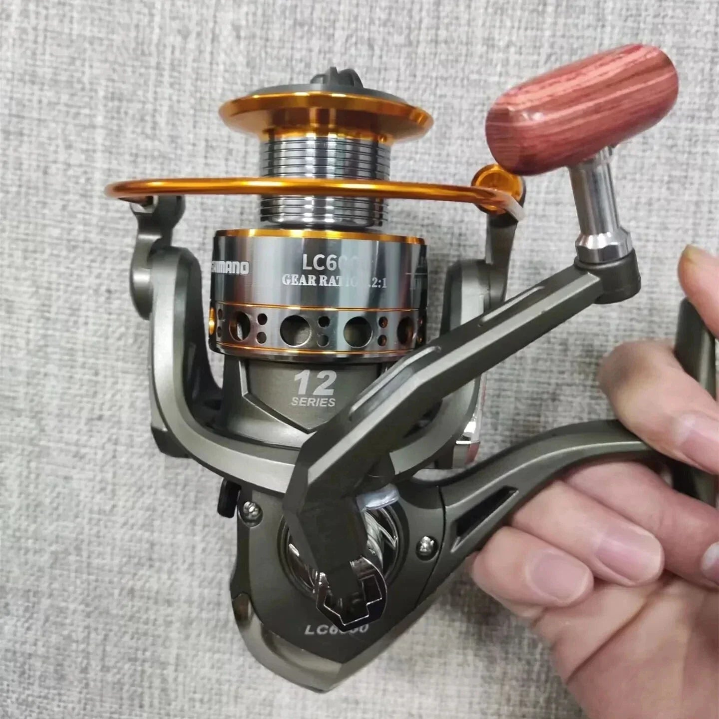 Molinete Shimano 12 Rolamentos Com Drag de Até 10 kg Força de Travagem Forte