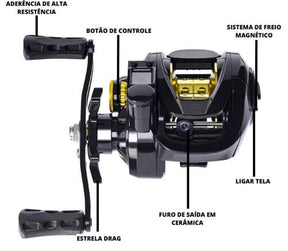 Carretilha Eletrônica 7.2:1 - Inovafish