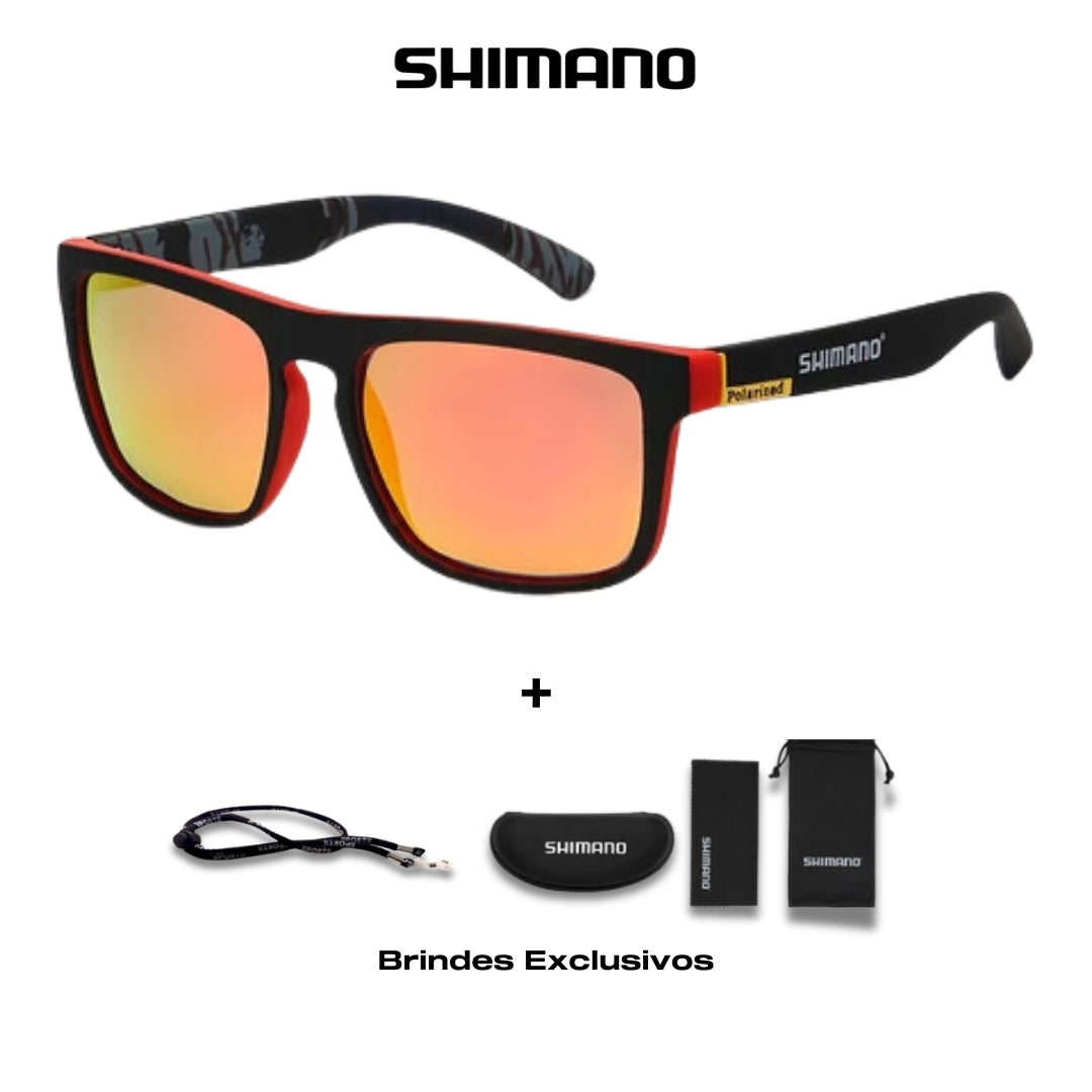 Óculos Oficial Shimano Polarizado UV400 + Brindes Exclusivos