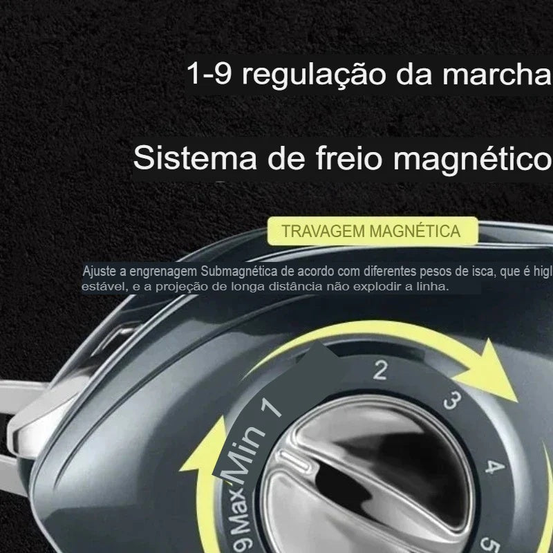 Carretilha Daiwa 15Kg Drag 18+1 Rolamentos Anti-Cabeleira