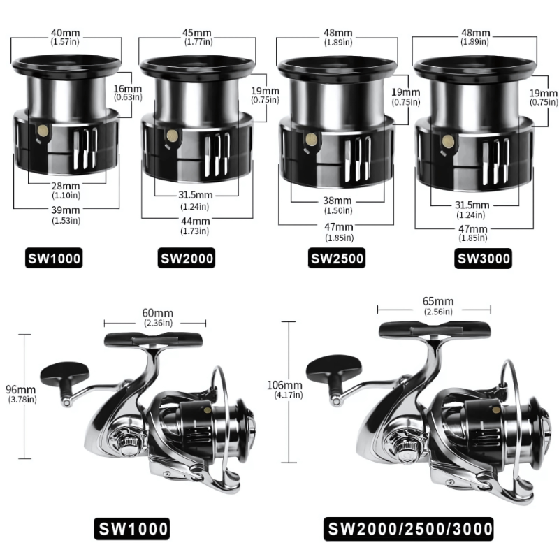 Molinete Shimano Stella SW Drag de Até 15kg Com 13 Rolamentos