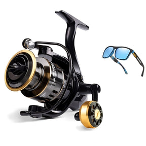 Molinete de Pesca Shimano Drag de Até 15kg Com 19 Rolamentos Sistema de Rotação Super Suave + Óculos De Sol Polarizado De Brinde