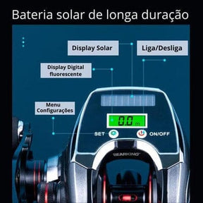 Nova Carretilha Elétrica BEARKING - Drag de 10KG - Display Digital