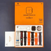 SmartWatch Serie 9 Ultra + Kit com 7 Pulseira (BRINDE!) + Case de Proteção (BRINDE!)